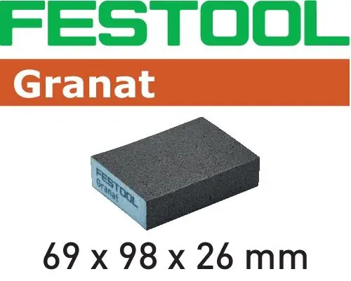 Festool 69x98x26 120 GR/6 - Brusný špalek Granat