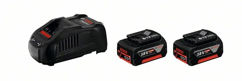 Bosch Starter-Set 2 x GBA 18 V 5,0 Ah M-C + GAL 1880 CV