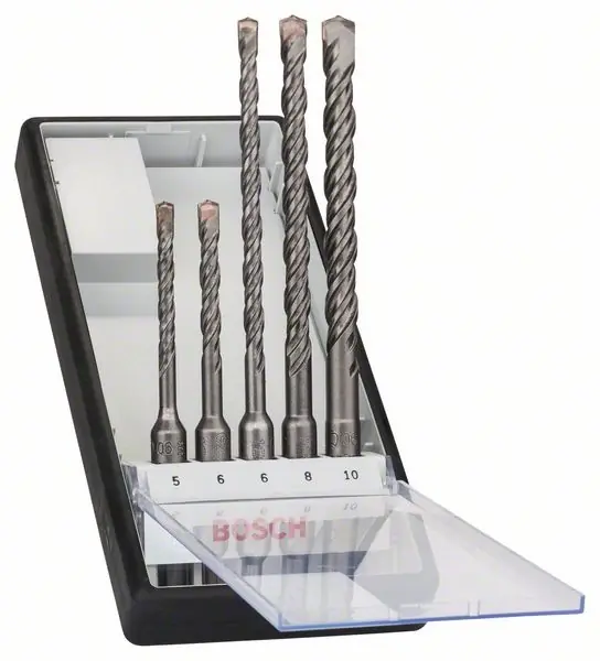 Bosch 5dílná sada vrtáků do kladiv Robust Line SDS-plus-5- 5,6,6,8,10