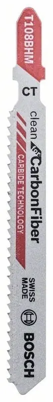 Bosch Pilový list se střídavým ozubením T 108 BHM Clean for Carbon Fibre