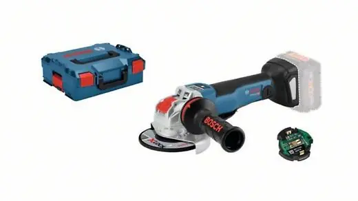 Akumulátorová úhlová bruska GWX 18V-10 PSC Professional (bez akku)