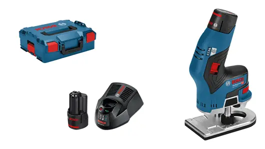 Bosch GKF 12V-8 Professional - Aku ohraňovací frézka (2x aku a nabíječka)