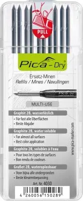 TUHY NÁHRADNÍ KULATÉ PRO PICA Dry - VODOUROZPUSTNÉ - PÍŠE NA MOKRÉ, SUCHÉ, MASTNÉ I ZAPRÁŠENÉ POVRCHY -