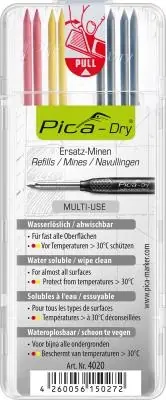 TUHY NÁHRADNÍ KULATÉ PRO PICA Dry - VODOUROZPUSTNÉ - PÍŠE NA MOKRÉ, SUCHÉ, MASTNÉ I ZAPRÁŠENÉ POVRCHY -