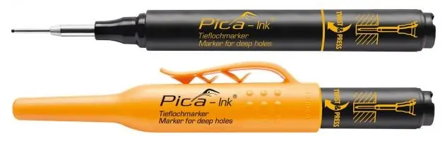 PICA INKOUSTOVÝ PERMANENTNÍ ZNAČKOVAČ PRO HLUBOKÉ OTVORY S NASTAVITELNÝM TELESKOPICKÝM HROTEM - PÍŠE NA VŠECHNY SUCHÉ POVRCHY -CERNY