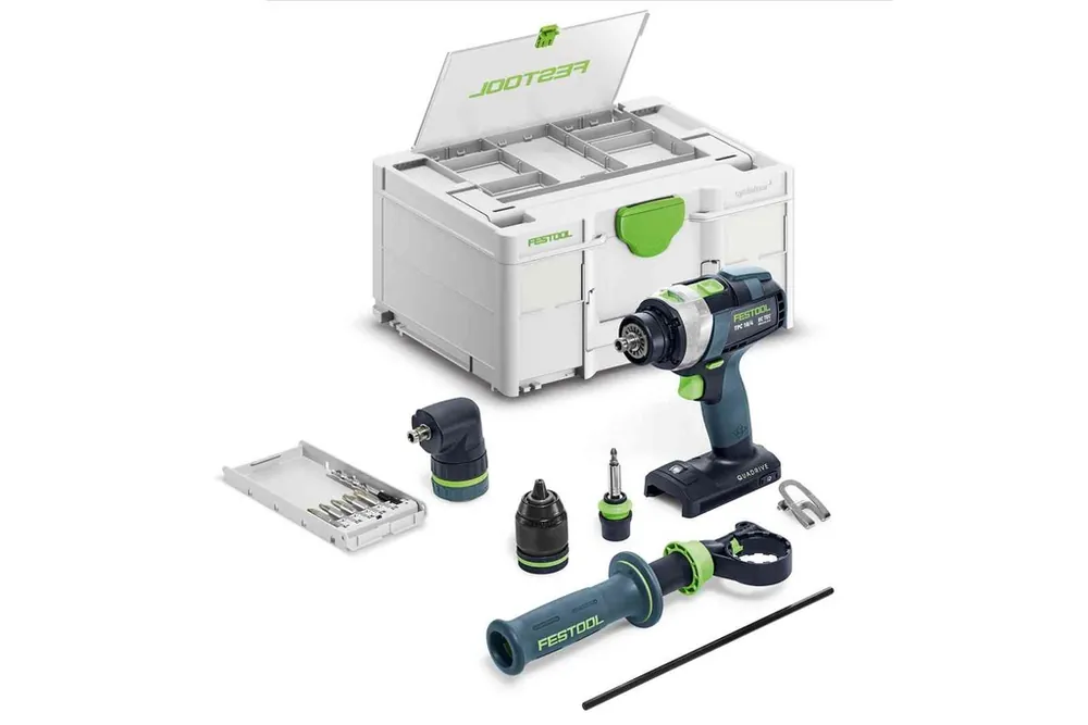Festool QUADRIVE TPC 18/4 I-Basic-Set - Akumulátorový příklepový vrtací šroubovák