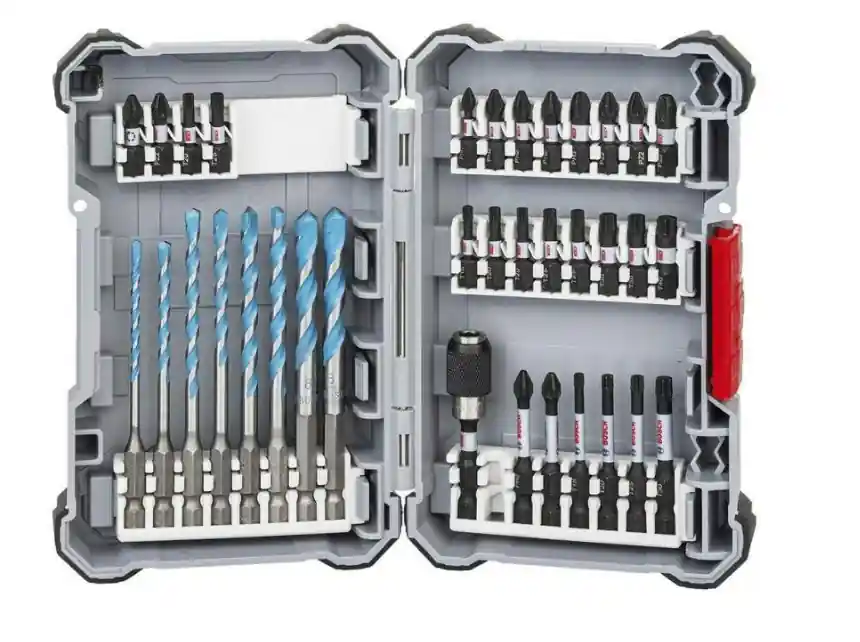Bosch Sada 35 kusů Pick and Click spirálových vrtáků MultiConstruction a šroubovacích bitů