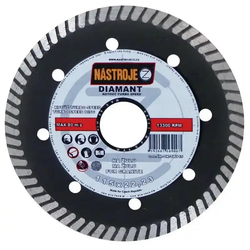 Kotouč diamantový TURBO SPEED 115x1,4x22 mm na žulu