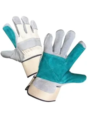 Rukavice pracovní kožené Magpie green 1015L - zelené