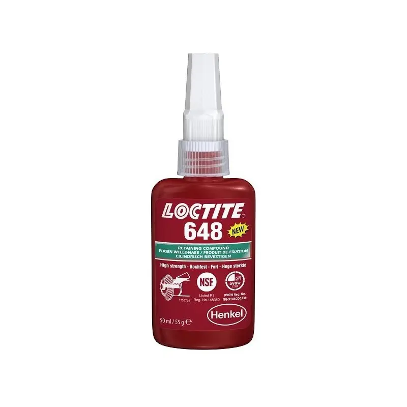 Loctite 648 lepidlo k zajišťení šroubů a ložisek 50 ml