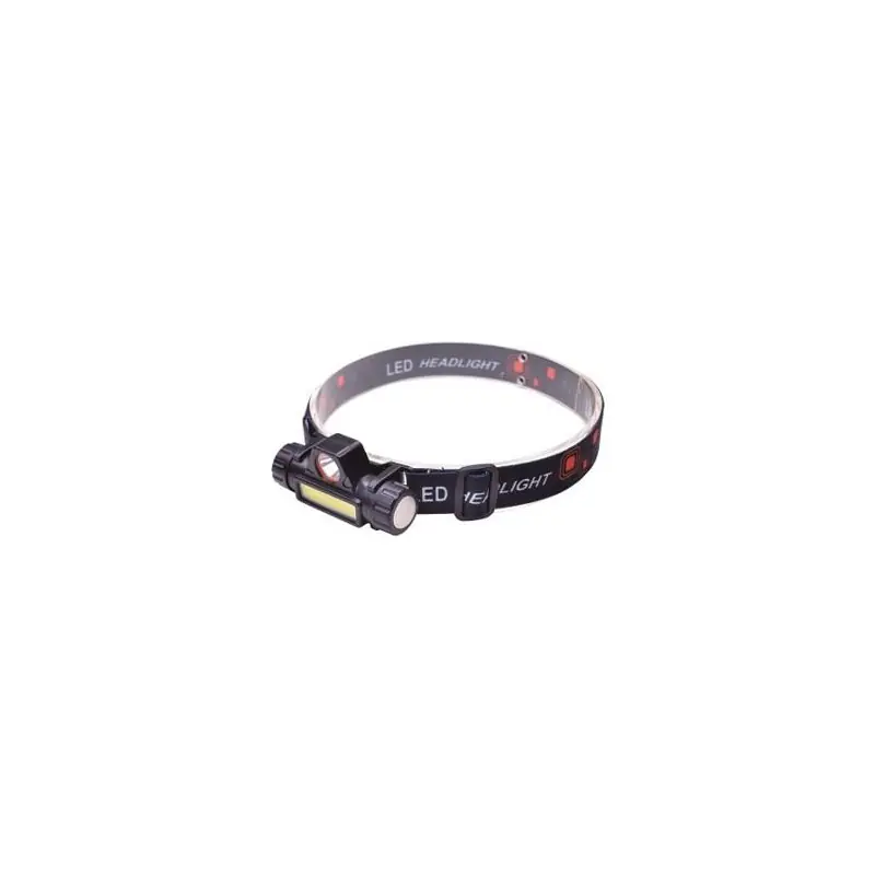 Svítilna čelovka nabíjecí 3W + COB 150 + 120 lm LED Li-on