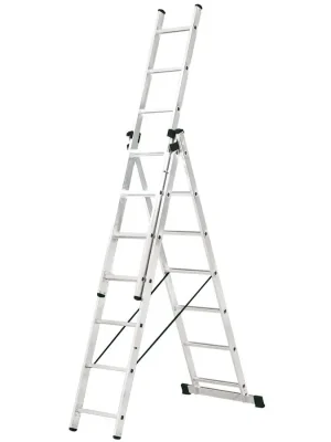 Žebřík víceúčelový 3dílný 3 x 7 (10 kg)