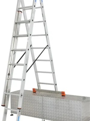 žebřík víceúčelový schodišťový profesionální 3x8 "TRIBILO MONTO" (240/380/525cm)
