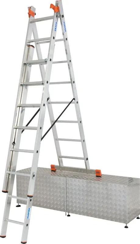 žebřík víceúčelový schodišťový profesionální 3x8 "TRIBILO MONTO" (240/380/525cm)