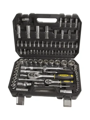 Gola sada hlavic 1/4" a 1/2" DRIVE 94 dílů, plast.kufr