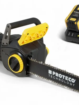 pila řetězová akumulátorová 40 V | dva akumulátory 6000 mAh + duální nabíječka