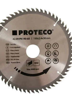 kotouč pilový SK 190 x 2.4 x 30 60z + redukce 30/20 mm