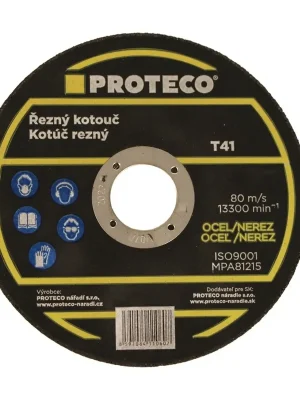 kotouč řezný 115x1.6x22.2mm, rovný, ocel-nerez