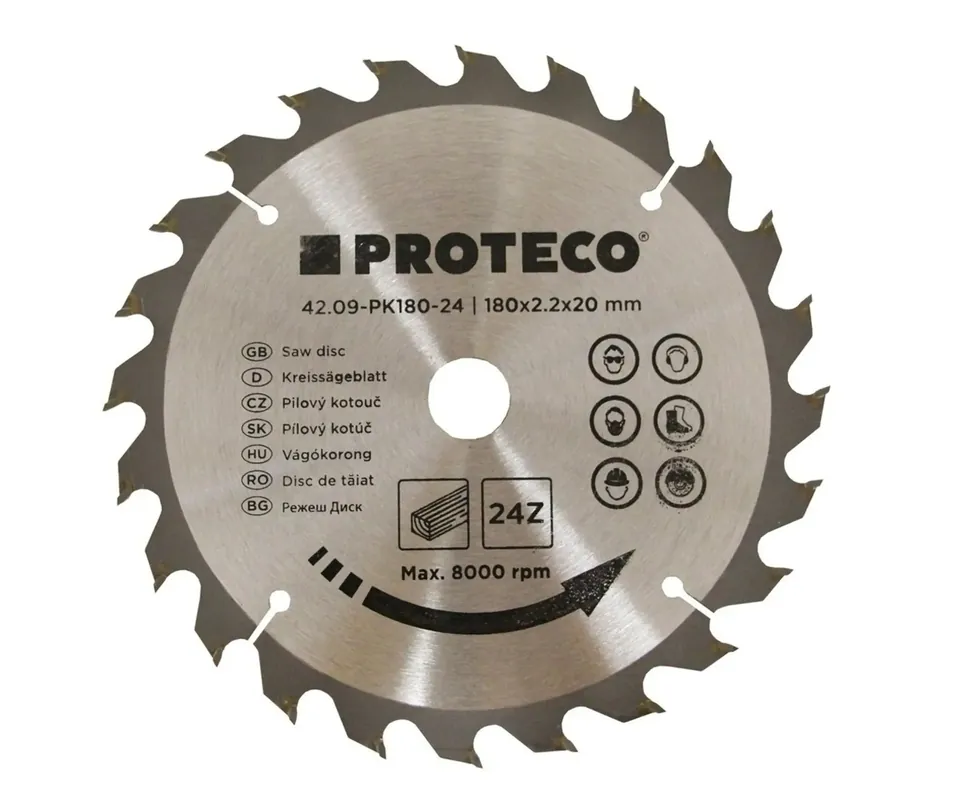 kotouč pilový SK 180 x 2.2 x 20 24z + redukce 20/16 mm