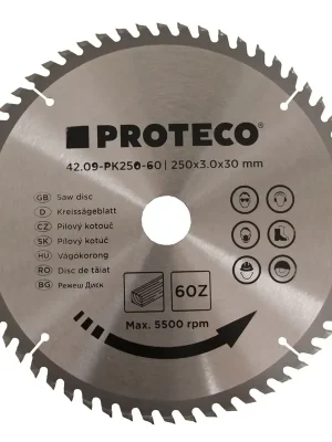 kotouč pilový SK 250 x 3.0 x 30 60z + redukce 30/20 mm