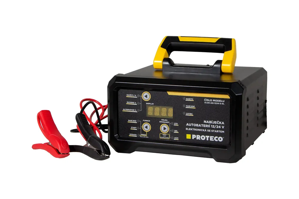nabíječka autobaterií MAX-15 230V 12/24V elektronická se startem