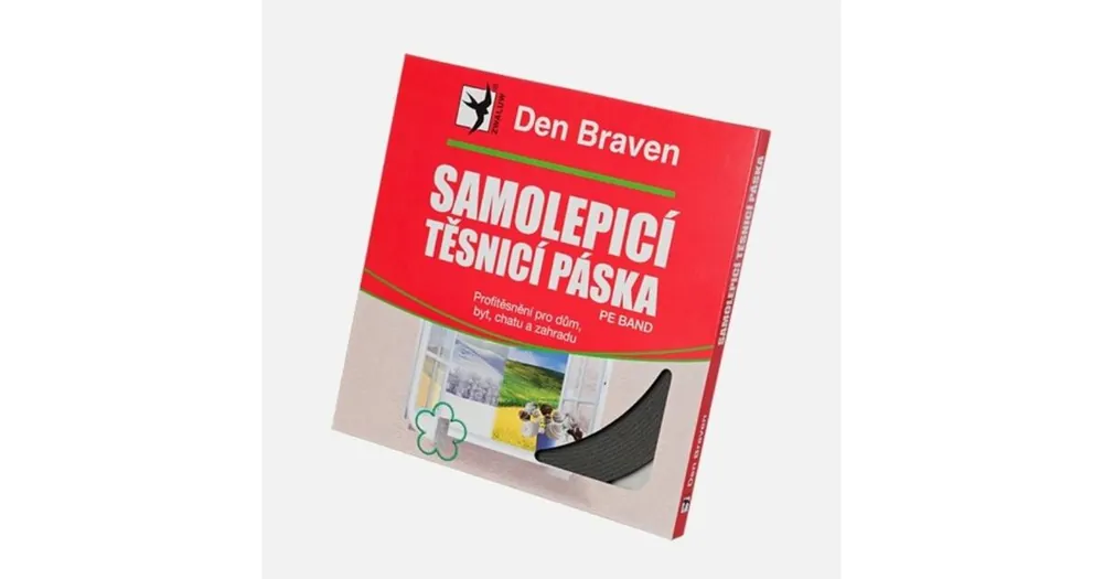 Páska samolepicí těsnicí do oken a dveří, šedá, krabička RL 9 x 3 x 20m