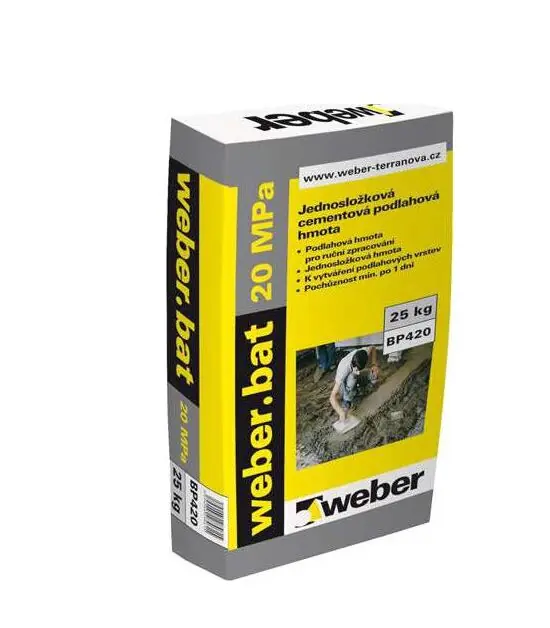 Weber.bat potěr 20 MPa - 25kg zr.4mm /42ks/pal/