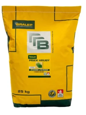 PÍSEK hrubý - staveb.,filtrační zr.1,6-4mm 7kg