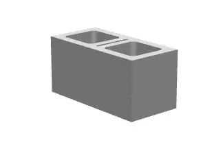 KB 1-20 A přírodní /19*19*39cm/hladká 60ks/pal KOMISE
