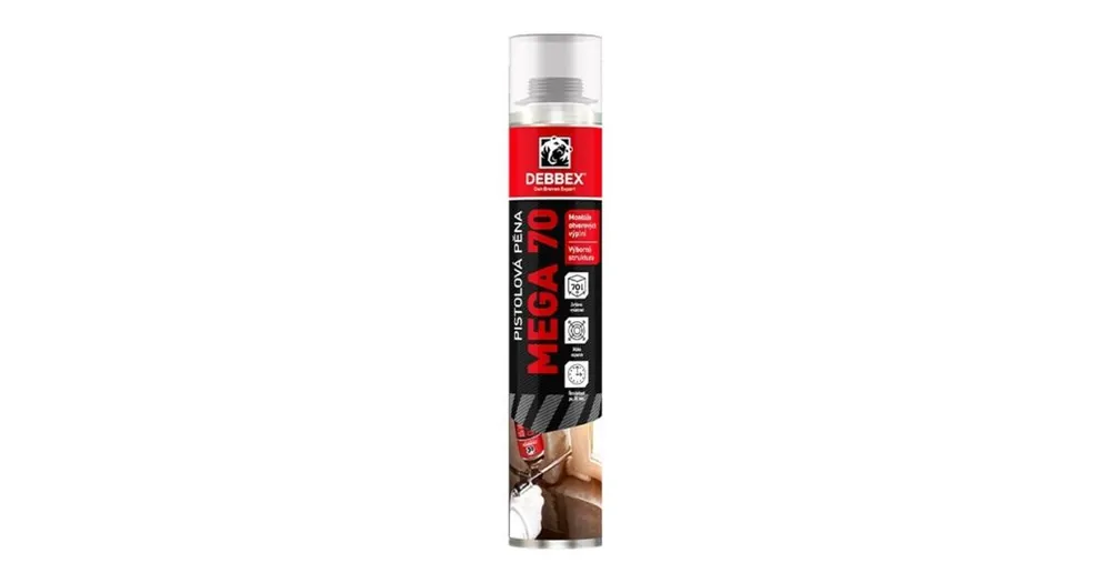 Pěna pistolová, MEGA 70 DEBBEX, 870ml