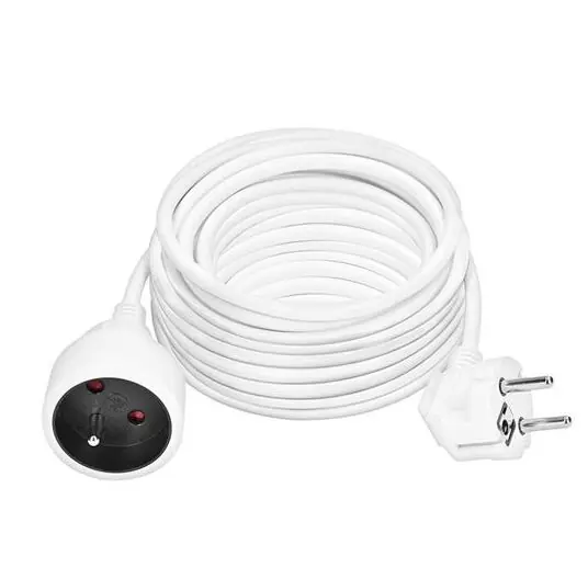 1z prodlužovací přívod-spojka 15m, 3 x 1mm2, bílá /PS19/