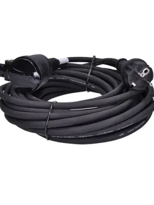 1z prodlužovací přívod-spojka 20m, 3 x 1,5mm2, černá/PS32/