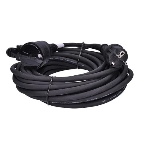 1z prodlužovací přívod-spojka 20m, 3 x 1,5mm2, černá/PS32/