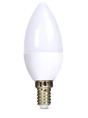 LED žárovka, svíčka, 6W, E14, 3000K, 450lm /WZ409/ DOPRODEJ