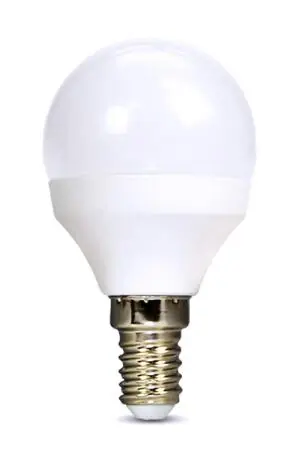 LED žárovka, miniglobe, 6W, E14, 3000K, 450lm /WZ416/