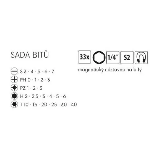 Sada bitů 33ks, S2 /118901/ DOPRODEJ