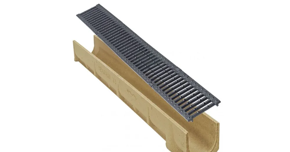 Žlab SELF LINE 100/110 s litinovým můstk.roštem 1m/B125/150125