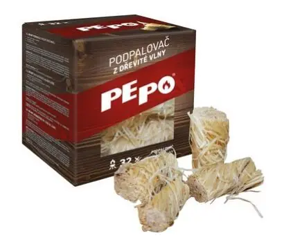 Podpalovač z dřevité vlny 32ks PE-PO /667007/