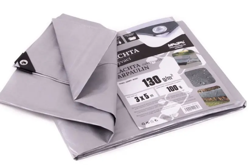 Plachta zakrývací BigMat 130g ŠEDÁ 3x5m /102272/