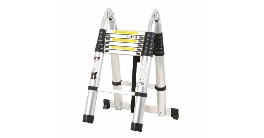 Štafle teleskopické 7+7st., max 440/213cm, nosn. do 150kg, hliník /KME3044/