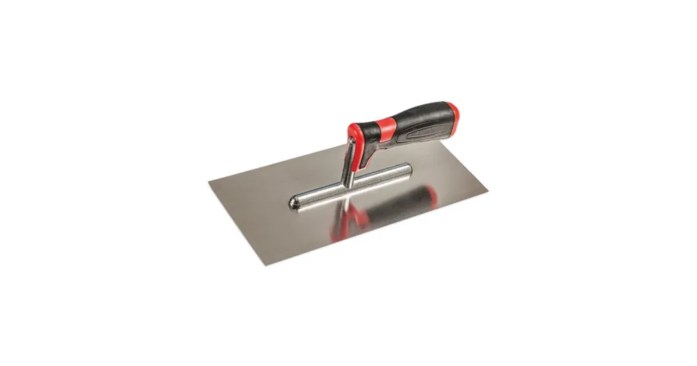 Hladítko nerez 2-K s gumovou rukojetí 10x10 270mm /3024/ DN022e