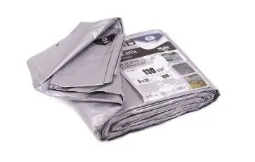 Plachta zakrývací BigMat 130g ŠEDÁ 8x12m /102277/
