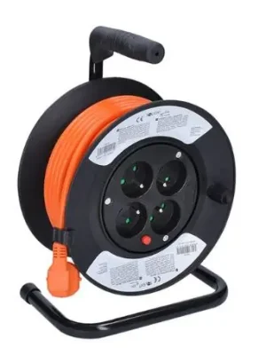 4z prodlužovací přívod na bubnu, 15m, oranž. kabel 3x 1,5 /PB23O/