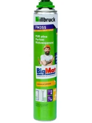 Pěna montážní pistolová nízkoexpanzní illbruck FM355 BigMat 880 ml