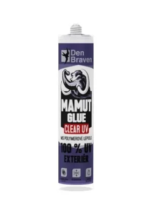 Lepidlo, Mamut glue CLEAR UV, exteriér transparentní, 290ml