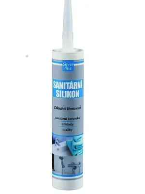 Sanitární silikon 280ml - bílá Silver Line