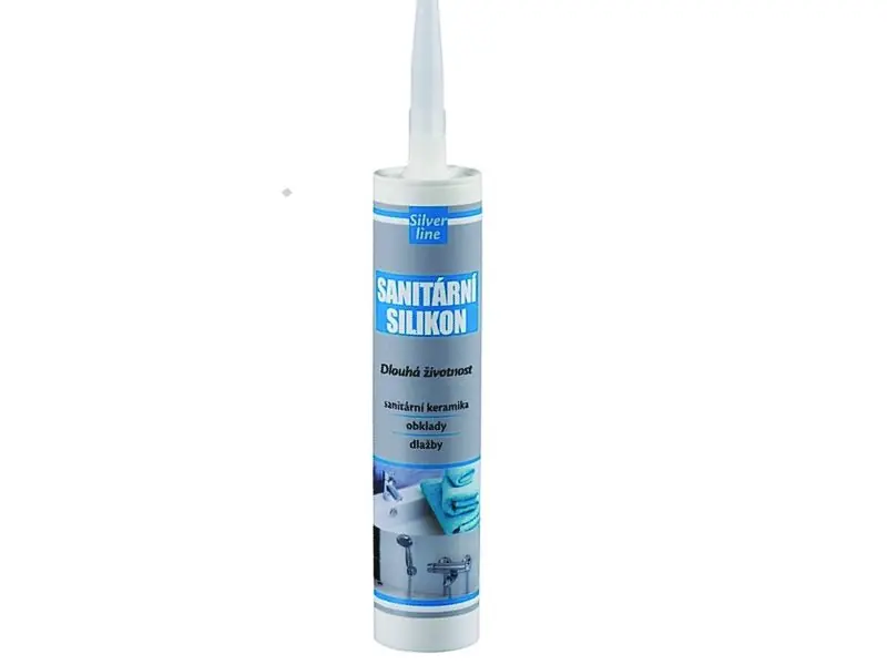 Sanitární silikon 280ml - bílá Silver Line