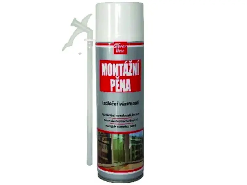Pěna montážní trubičková 750ml - zelená Silver Line