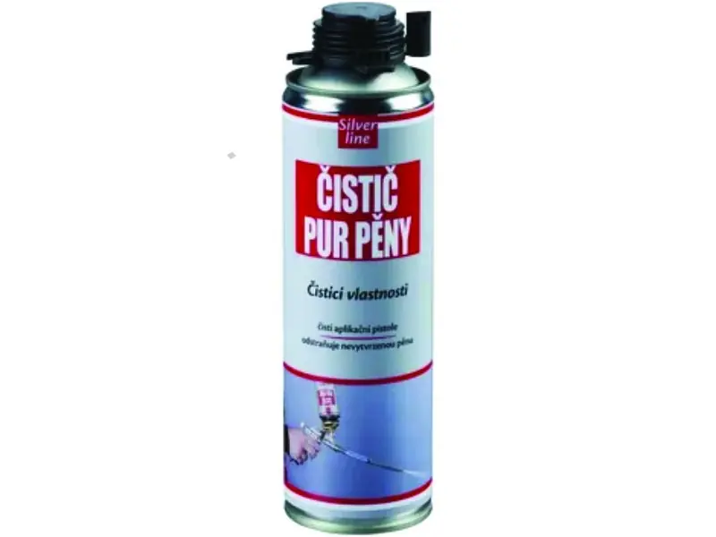 Čistič PUR pěny 500ml dóza - transparentní Silver Line
