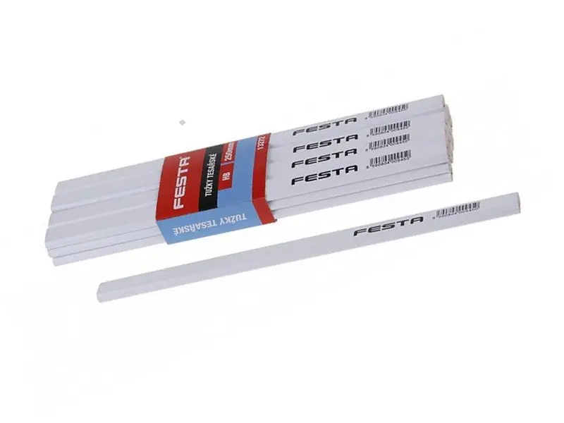 Tužka tesařská 250mm HB bílý lak FESTA